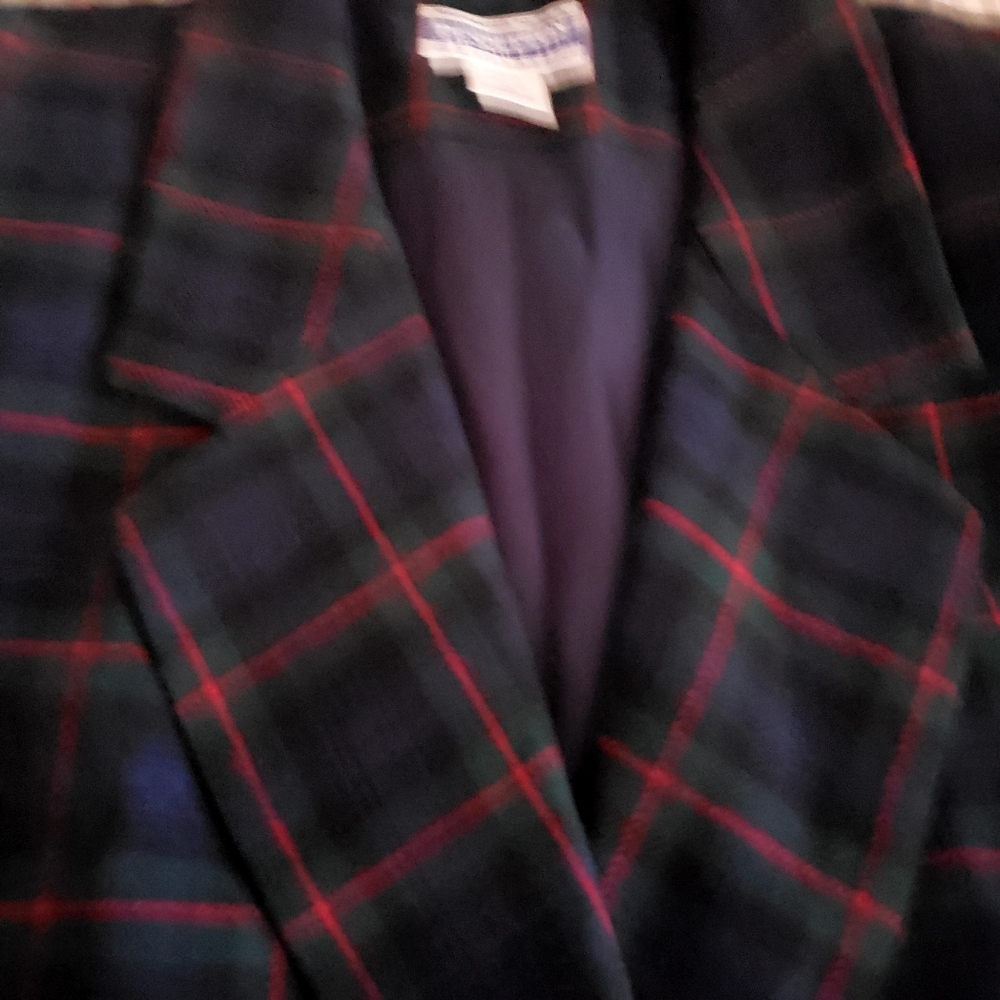 Pendleton Wool Blazer Gold Buttons Euc - image 3